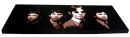 THE SMALL FACES. (BROWNS & CREAMS.)SIZE: 40" X 16". (SIDE VIEW.)